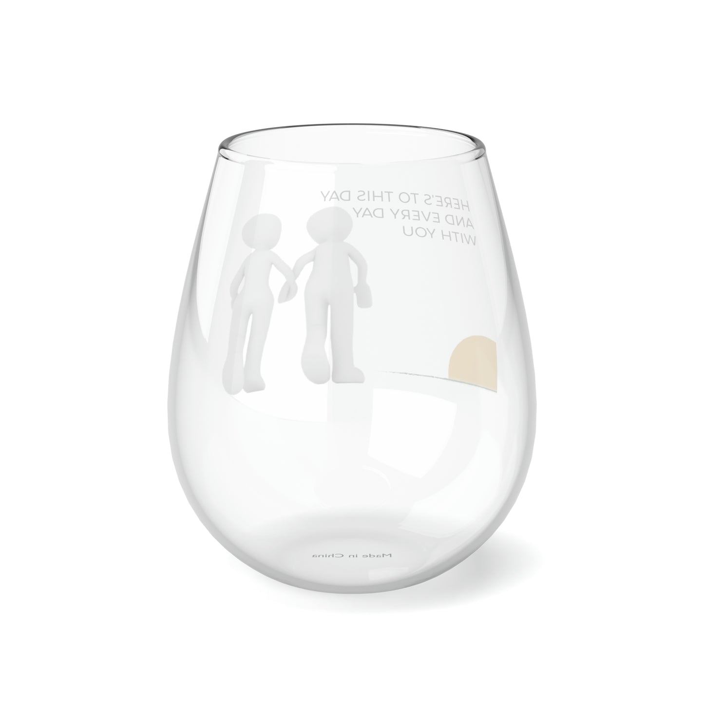 Celebrating Togetherness Stemless Wine Glass