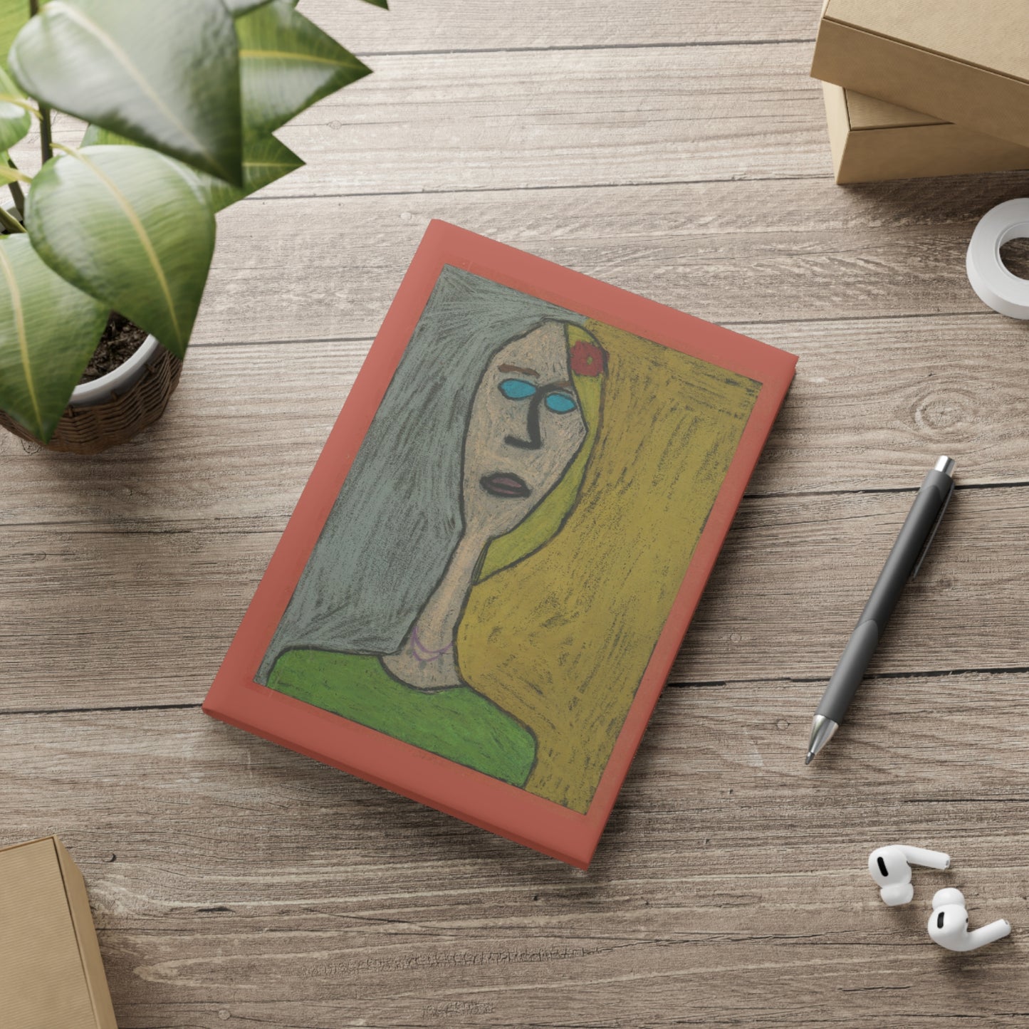 Through Her Eyes Hardcover Notebook with Puffy Cover