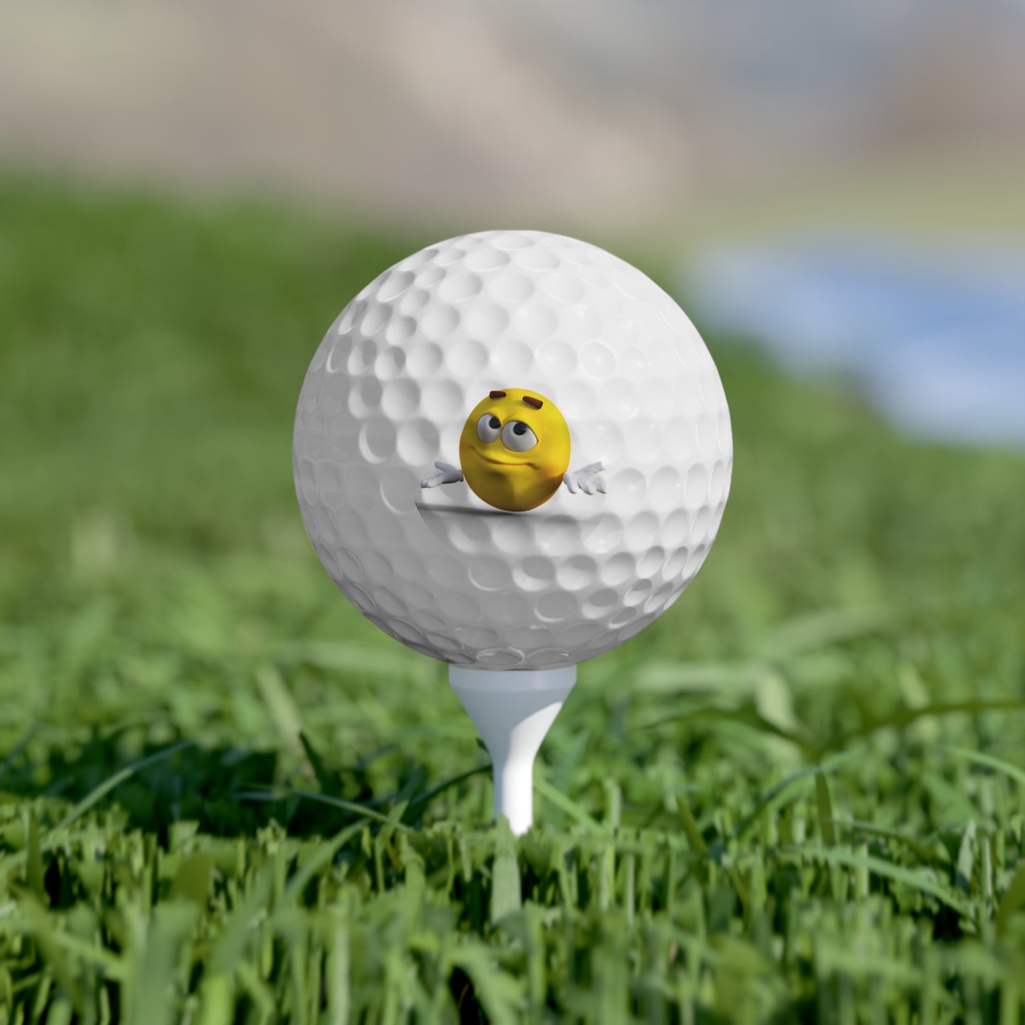 Emoticon Golf Balls (5), 6pcs