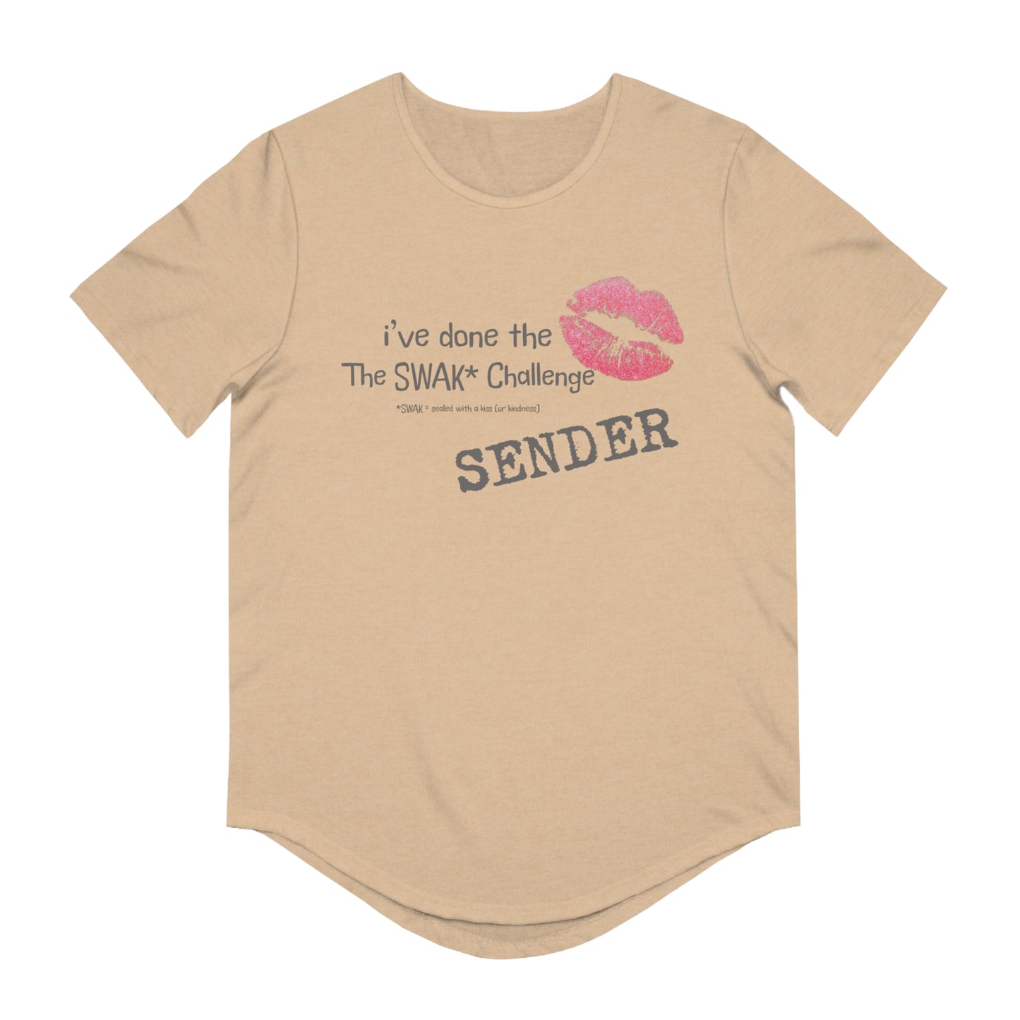 SWAK Challenge Curved Hem T-Shirt (Sender)