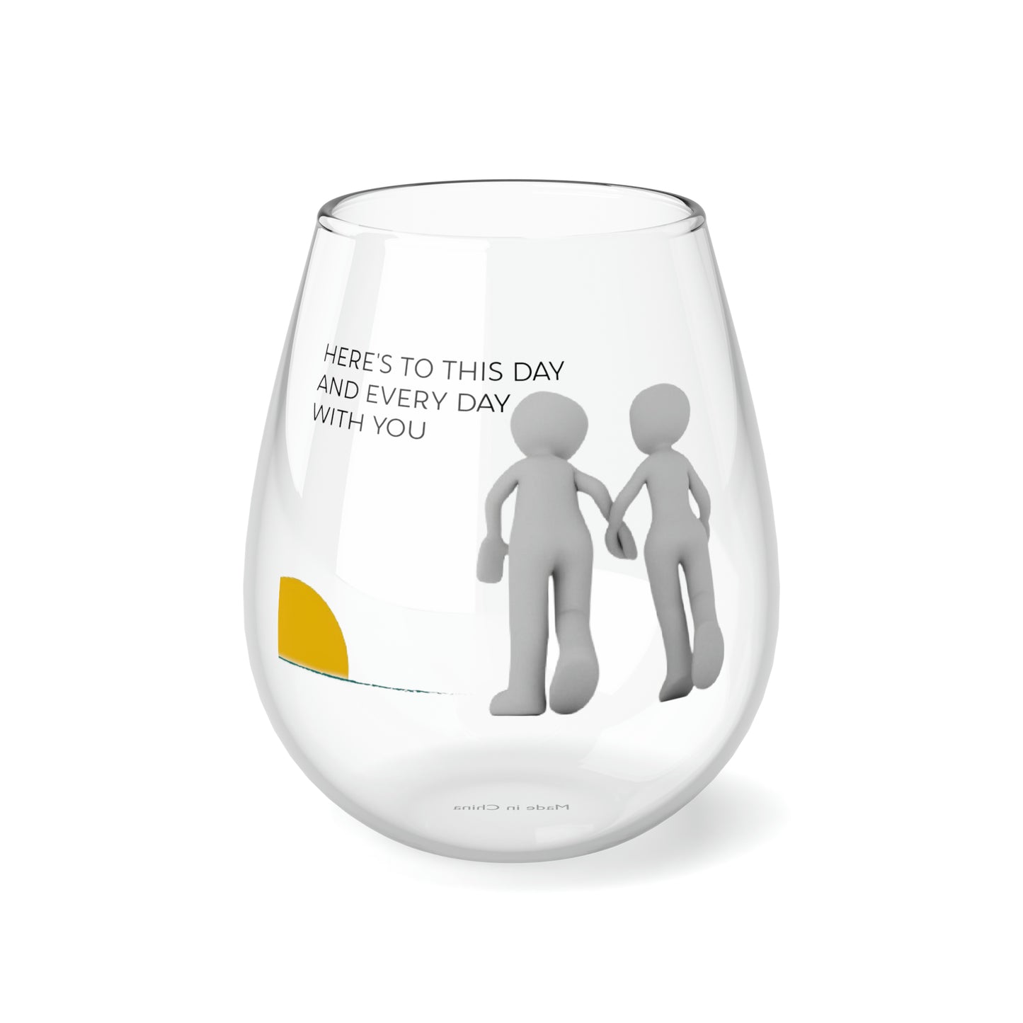 Celebrating Togetherness Stemless Wine Glass