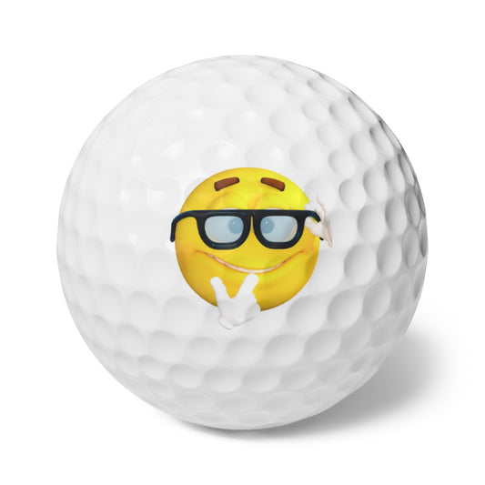Emoticon Golf Balls (7), 6pcs