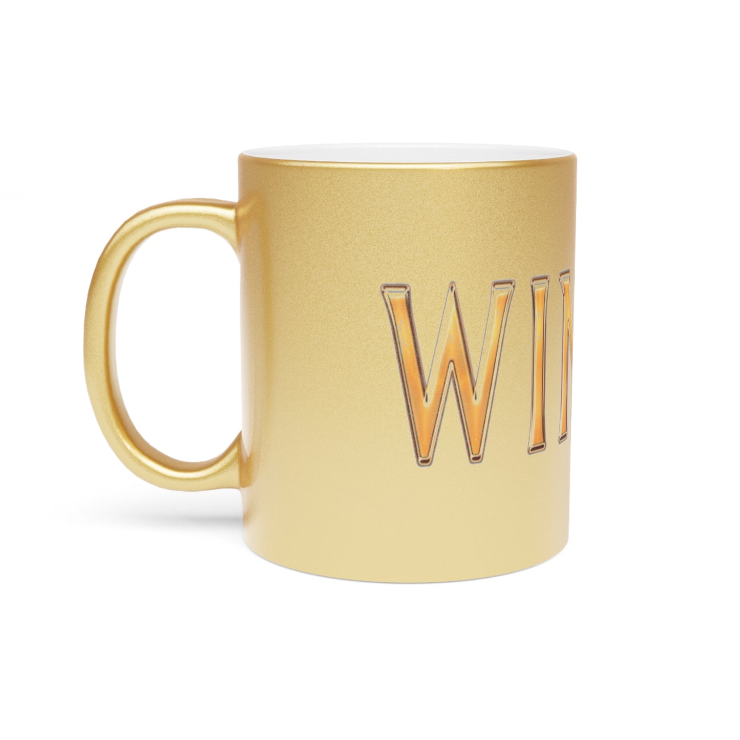 Golden Metallic Mug - "Winner" Design
