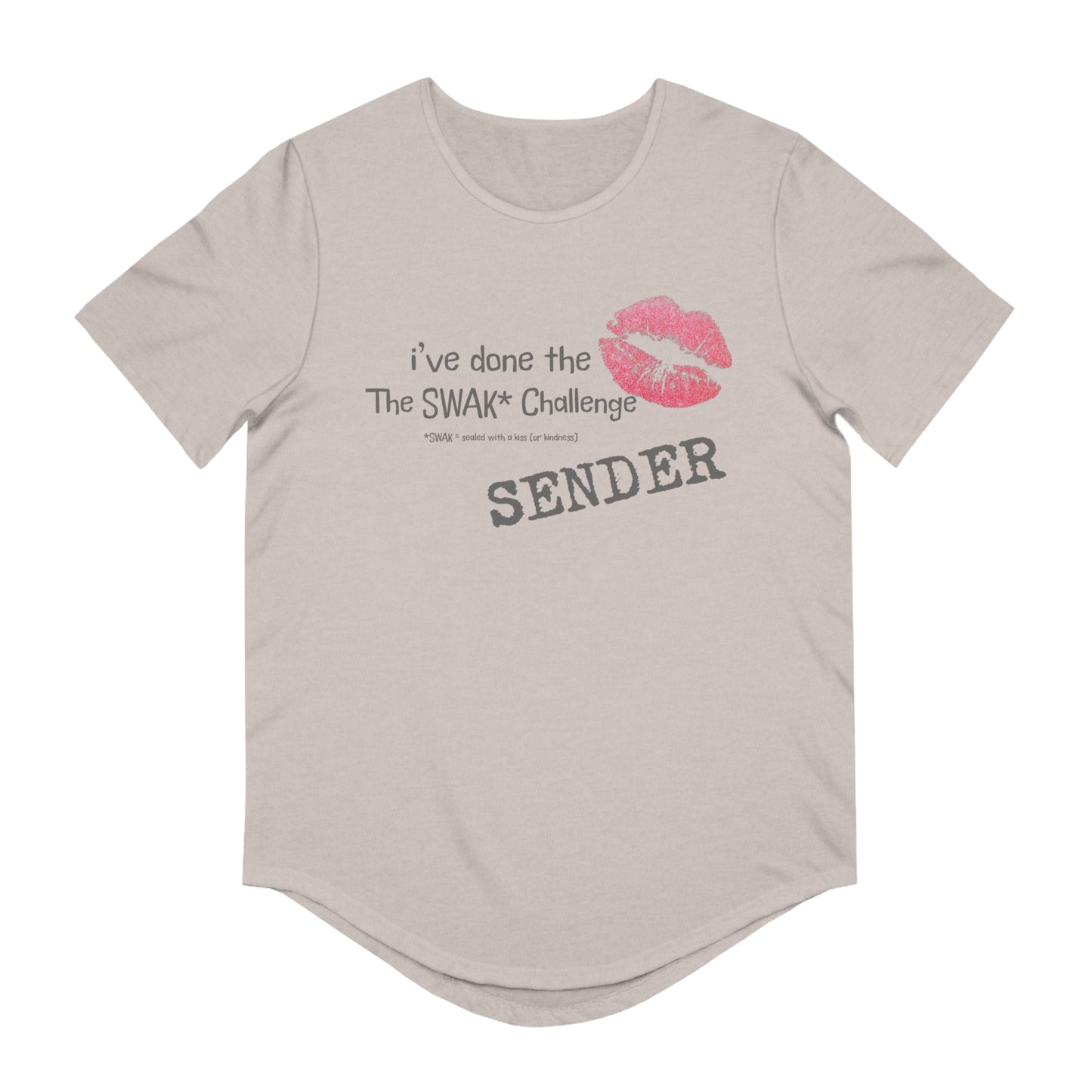 SWAK Challenge Curved Hem T-Shirt (Sender)