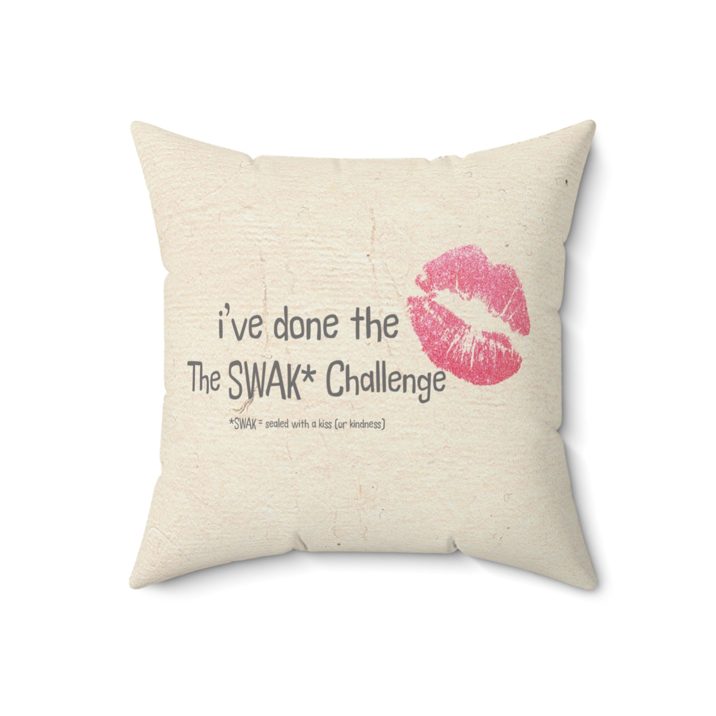 SWAK Challenge Square Pillow