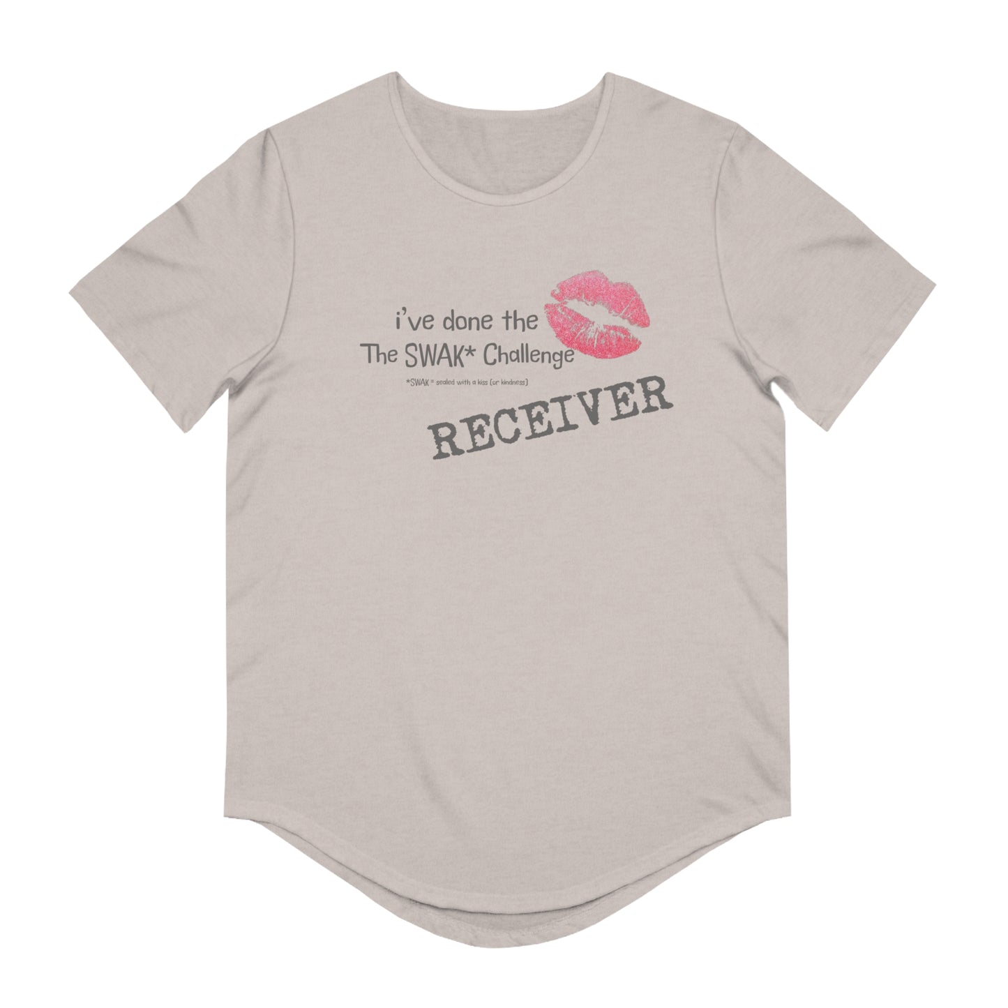 SWAK Challenge Curved Hem T-Shirt (Receiver)