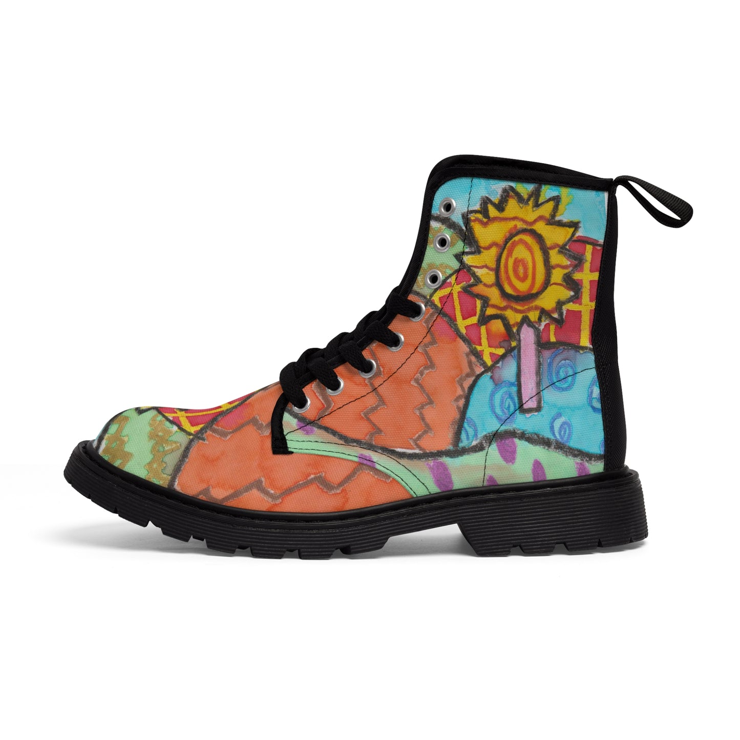 Sunflower Fields Women's Canvas Boots
