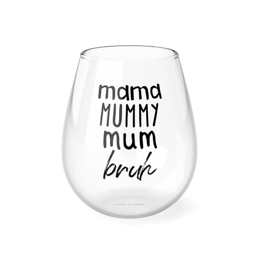 Celebrating Chapters Stemless Wine Glass, 11.75oz