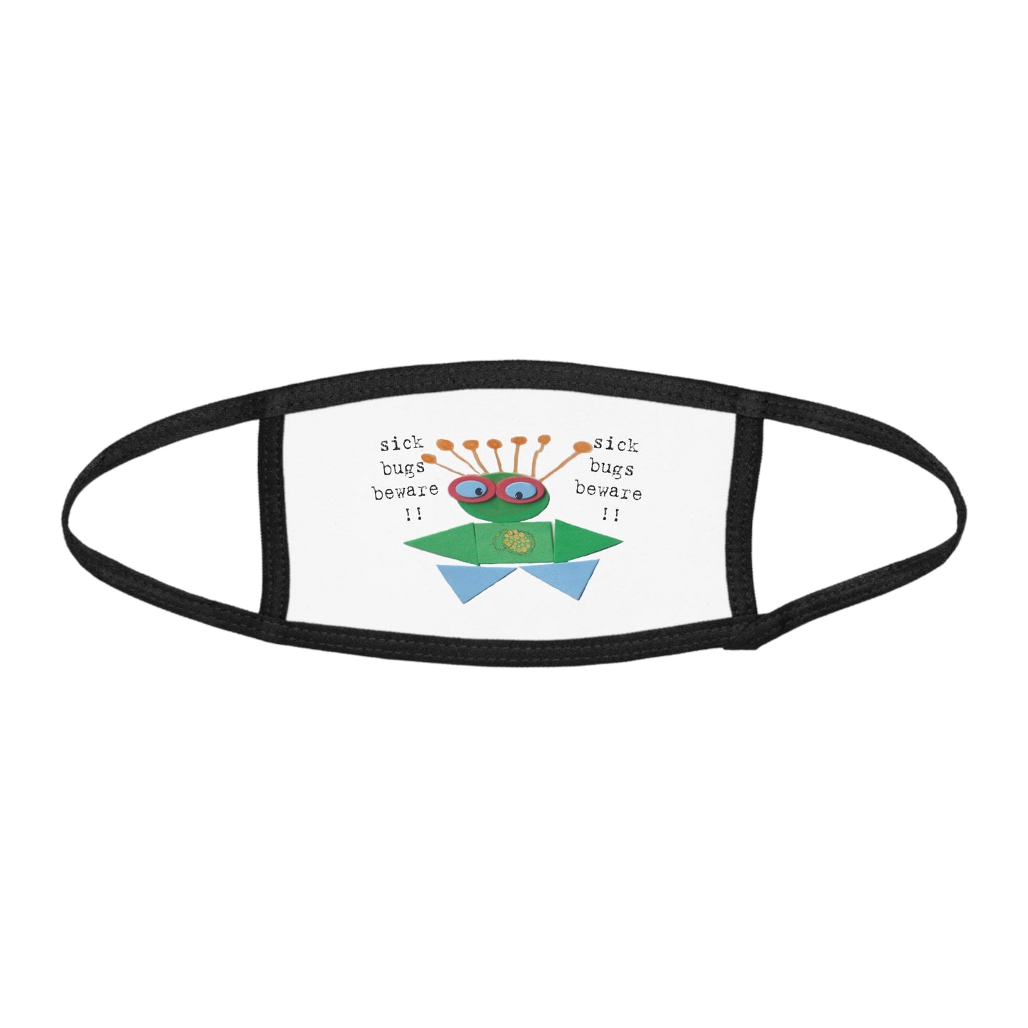 Sick Bugs Beware (1) Kid's Face Mask Series