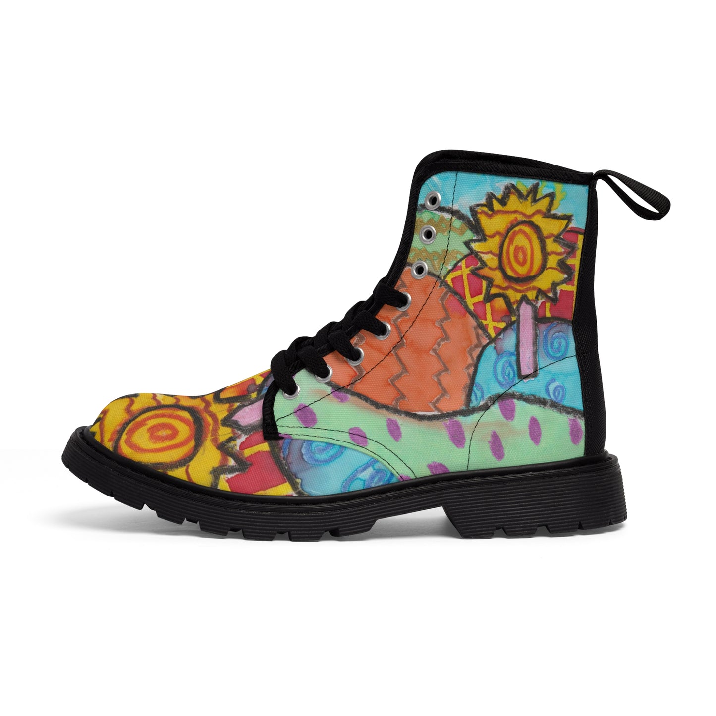 Sunflower Fields Women's Canvas Boots