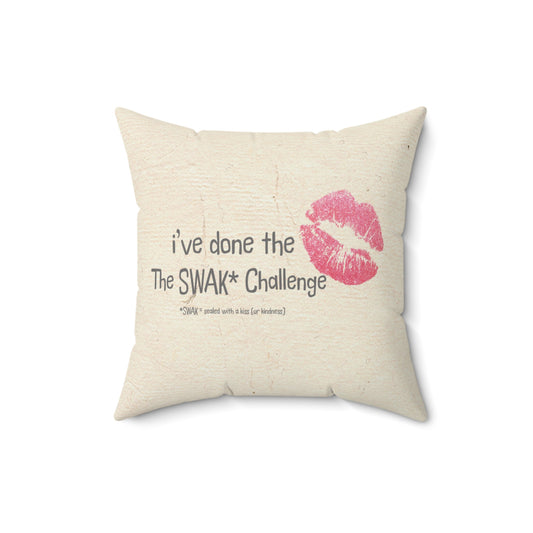 SWAK Challenge Square Pillow