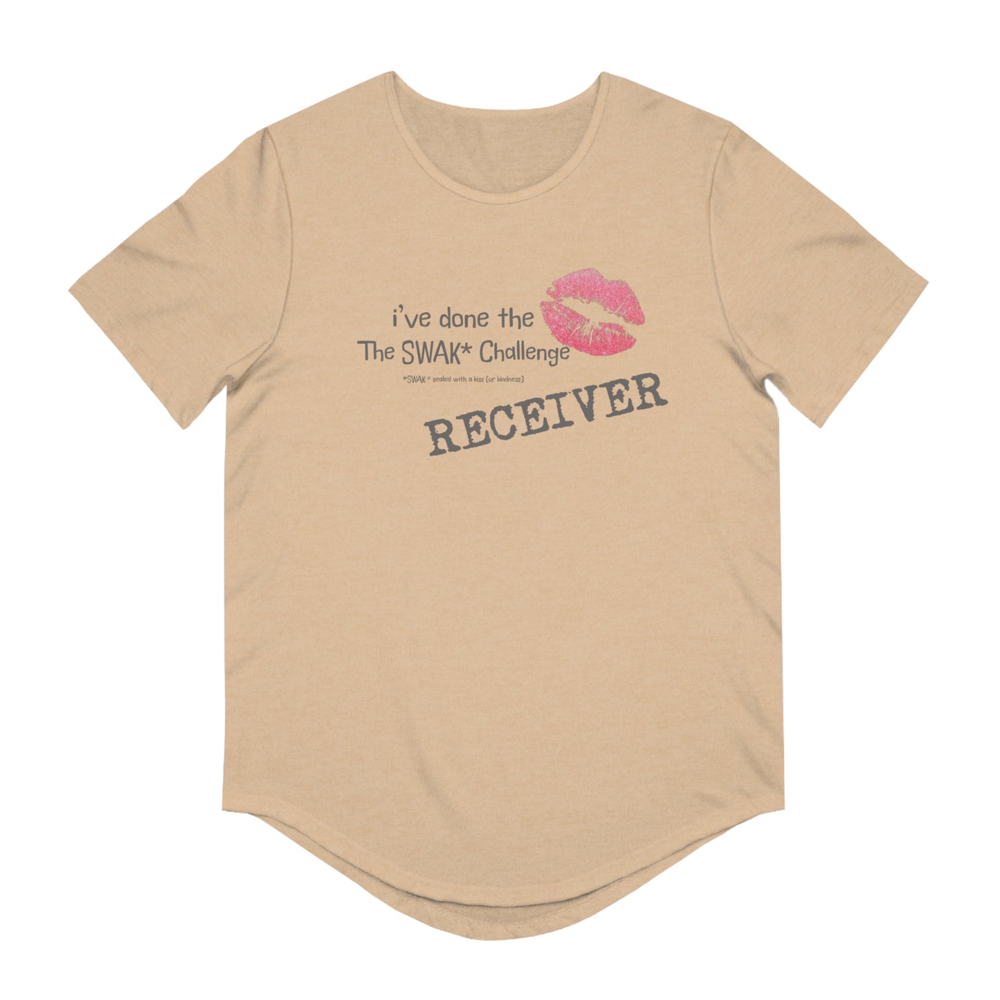 SWAK Challenge Curved Hem T-Shirt (Receiver)