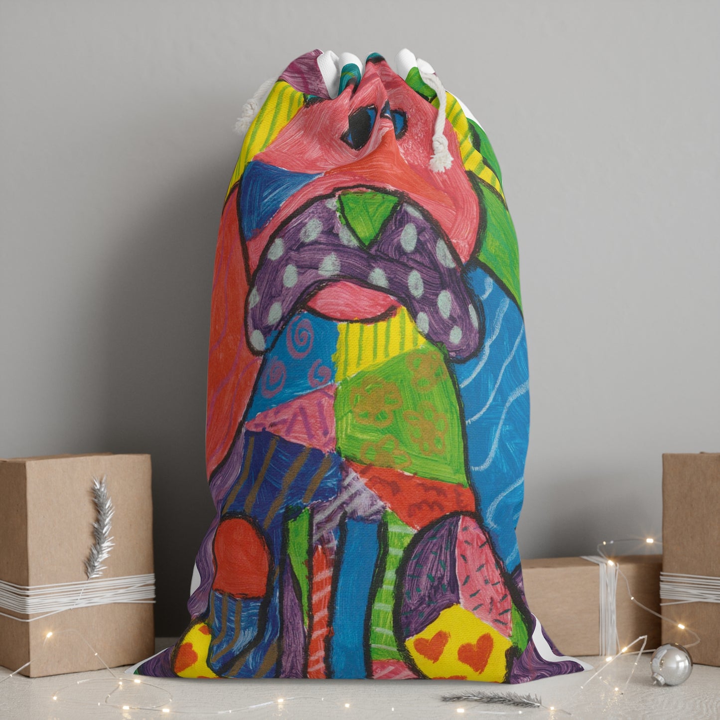 Dog Love Rainbow Gift Sack