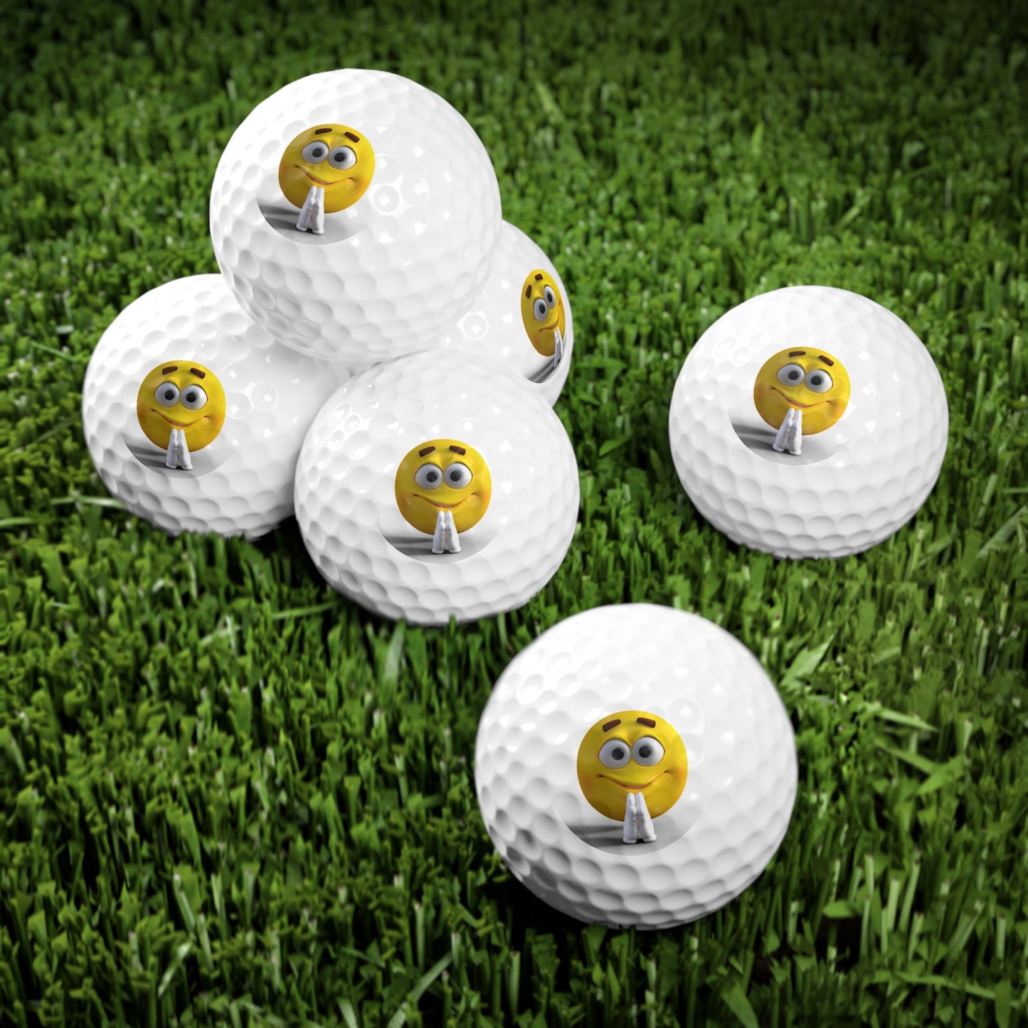 Emoticon Golf Balls (2), 6pcs