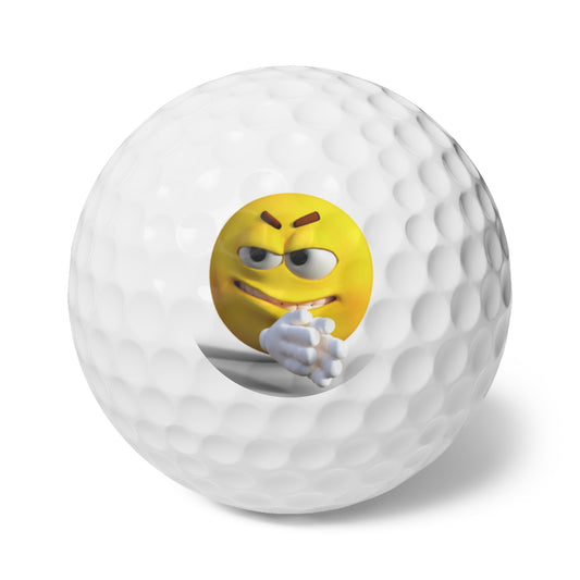 Emoticon Golf Balls (1), 6pcs