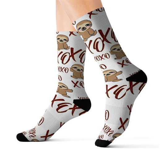 Slow Hugs & Kisses Day Socks