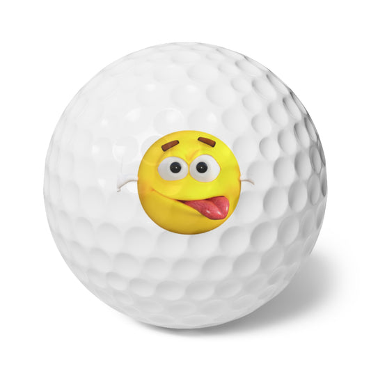 Emoticon Golf Balls (6), 6pcs