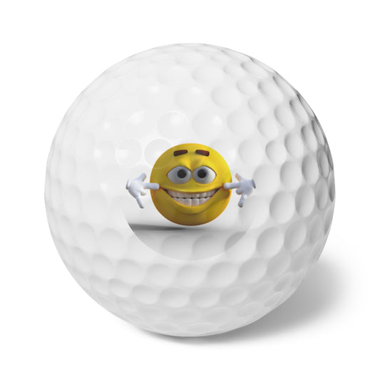 Emoticon Golf Balls (3), 6pcs