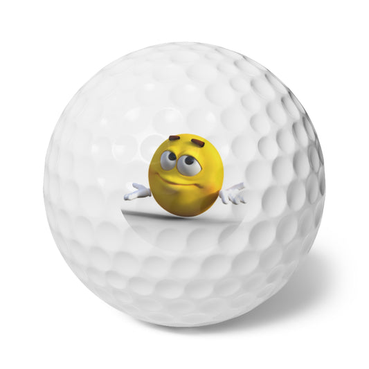 Emoticon Golf Balls (5), 6pcs