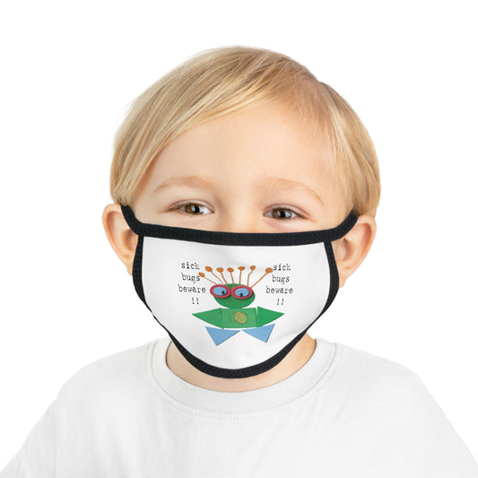 Sick Bugs Beware (1) Kid's Face Mask Series