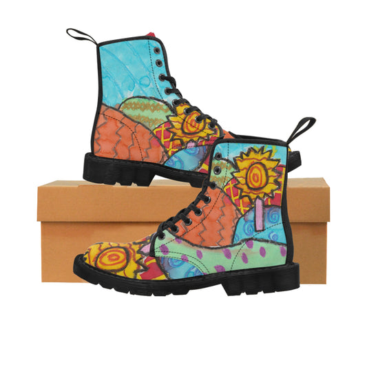 Sunflower Fields Women's Canvas Boots